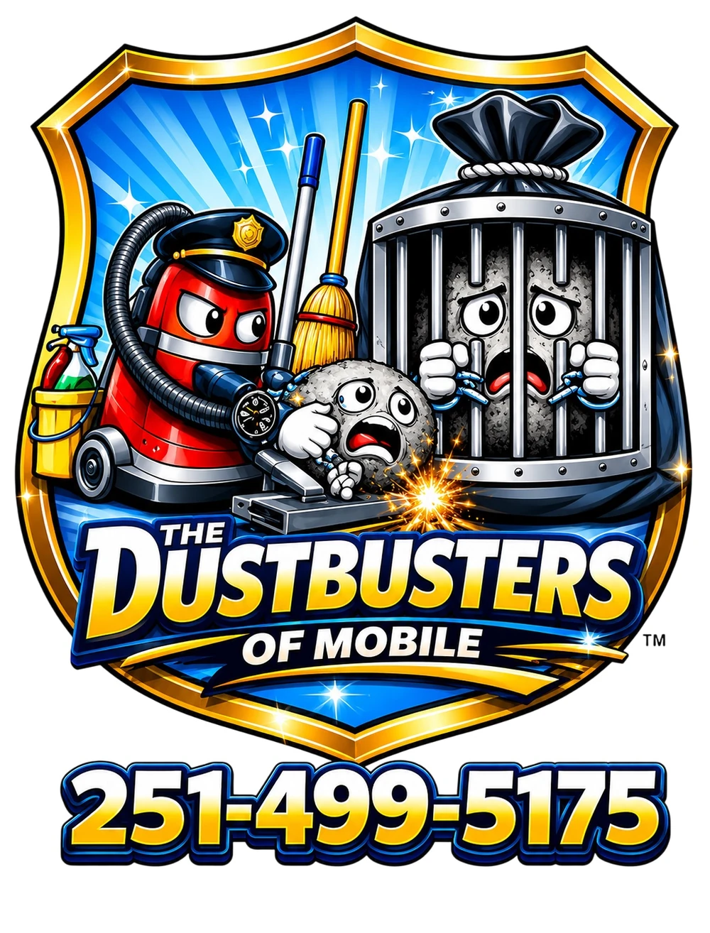 THE DUST BUSTERS OF MOBILE Inc. full logo